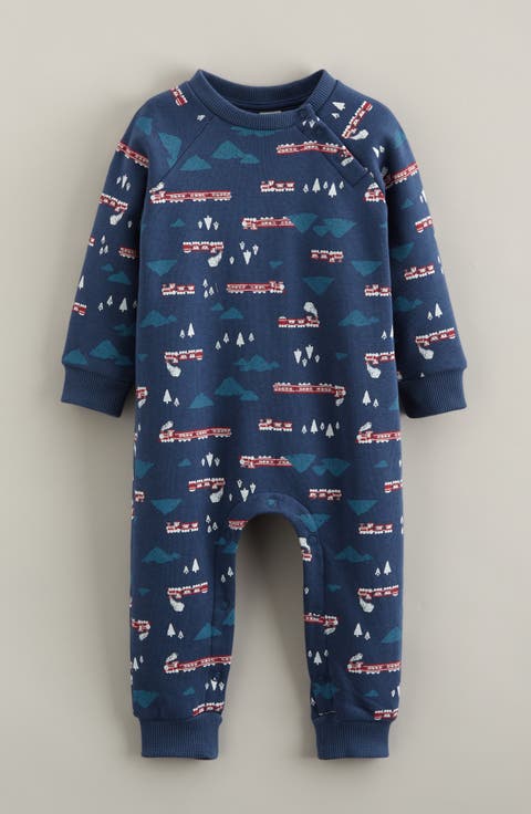 Printed Cotton Blend Romper (Baby)