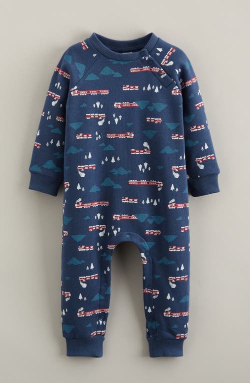 Tucker + Tate Babies' Printed Cotton Blend Romper In Blue