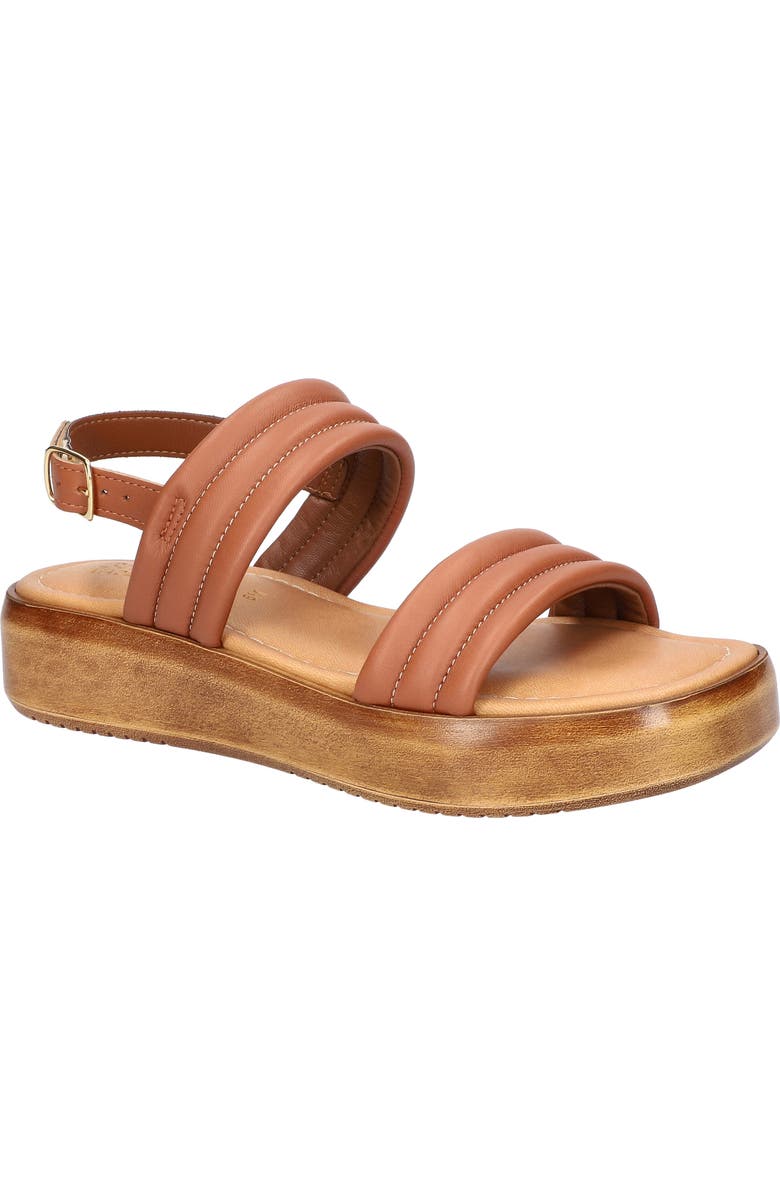 Bella Vita Ode Platform Sandal, Main, color, Whiskey Italian Leather