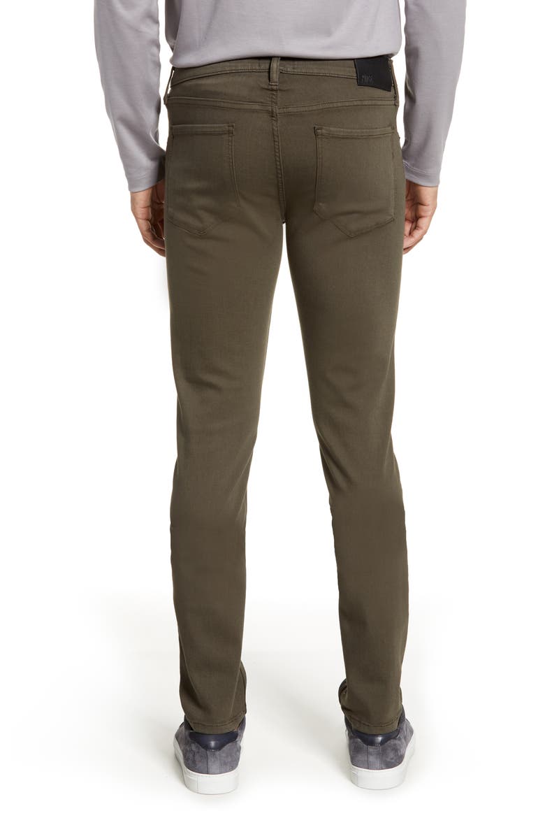 Transcend Lennox Slim Tapered Leg Five Pocket Pants, Alternate, color, RIVER MOSS