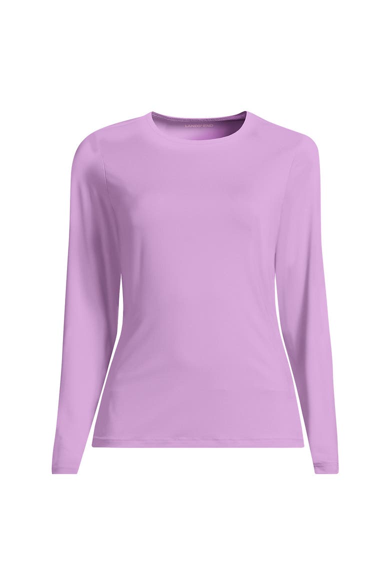SunShade UPF 50 Long Sleeve Rash Guard Swim Tee, Alternate, color, Wild Lilacs