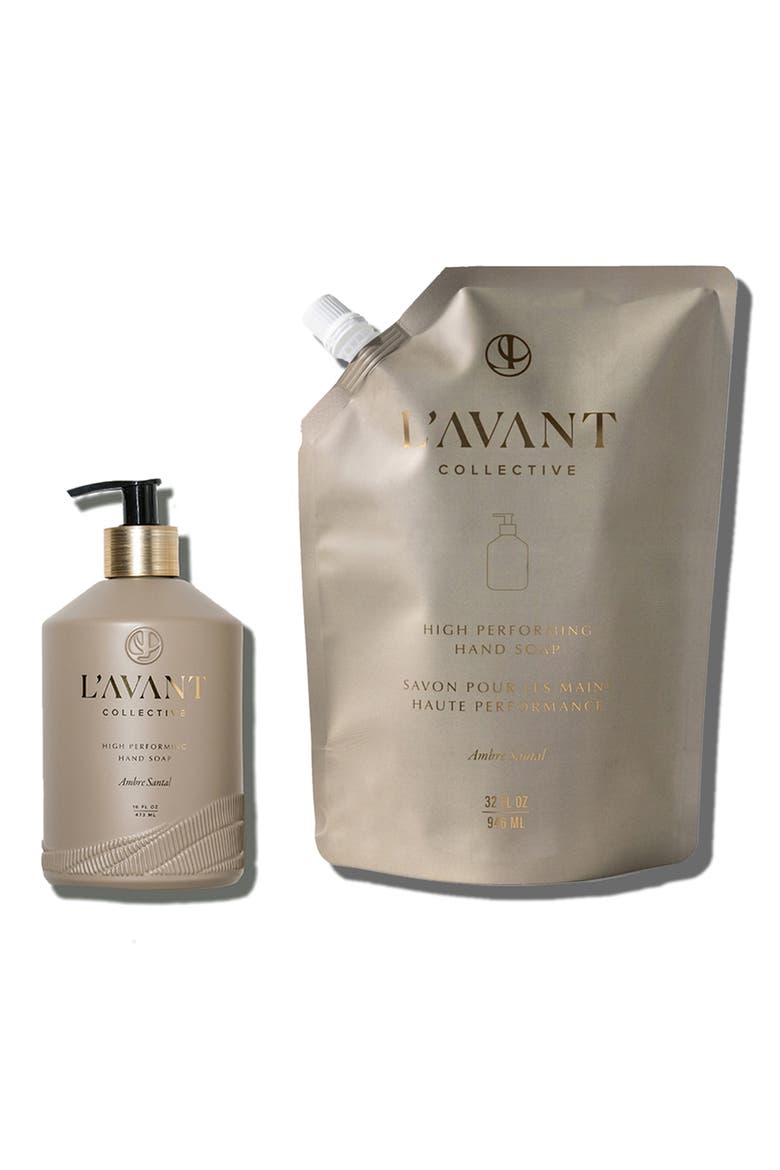 Signature Hand Soap Pair - Ambre Santal $76 Value, Main, color, AMBRE SANTAL