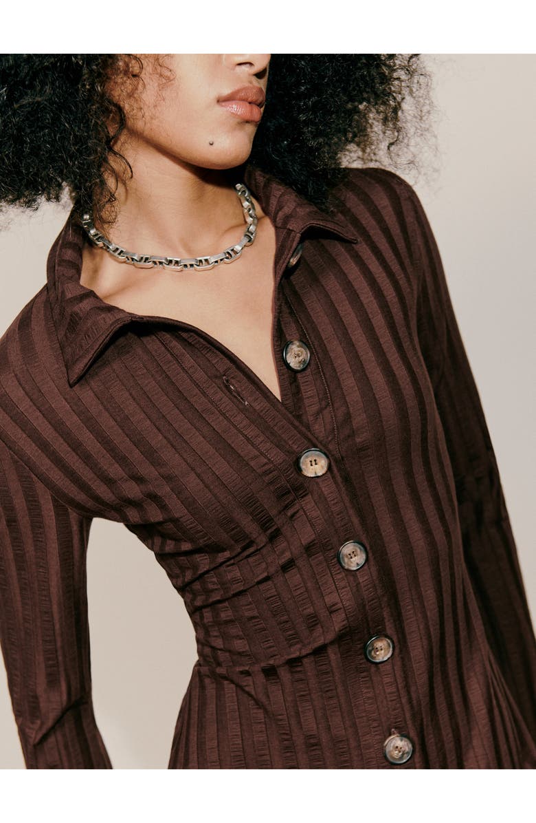 Reformation Benton Long Sleeve Knit Dress, Alternate, color,