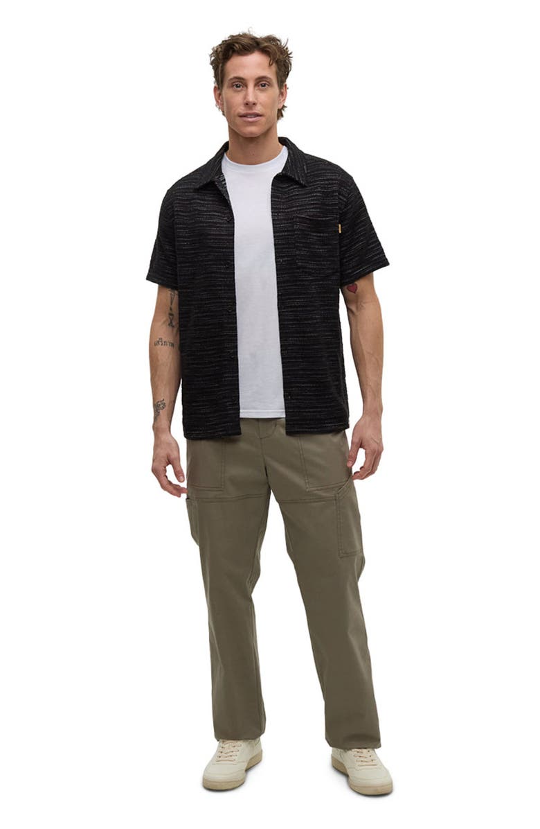 tentree Copeland Shirt, Main, color, Meteorite Black Flash Stripe
