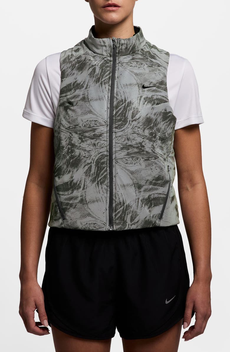 Nike Therma-FIT ADV Reflective Running Vest, Main, color, Vast Grey/ Black