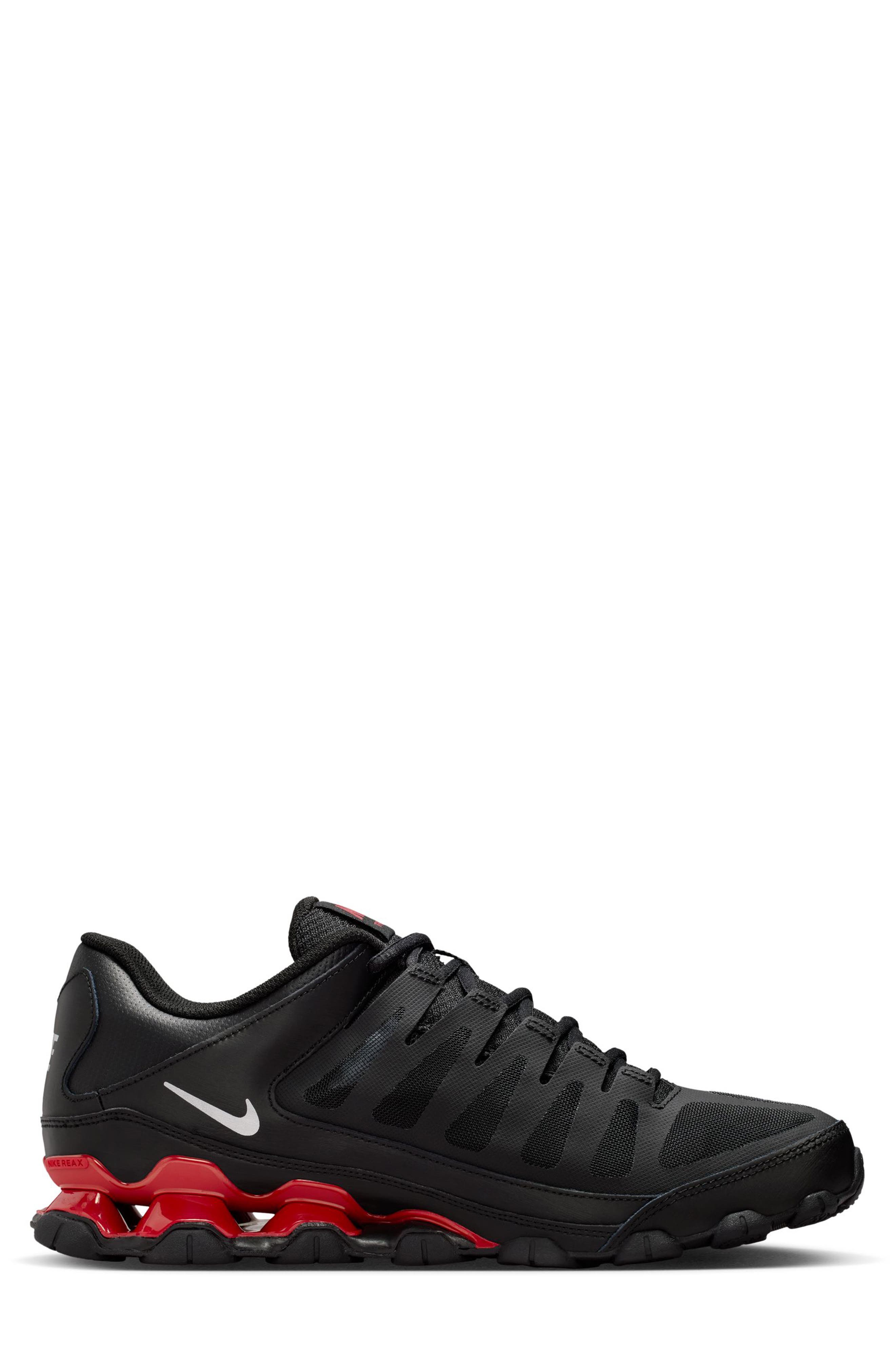 Nike Reax 8 Training Mesh Sneaker, Alternate, color, Black/ University Red