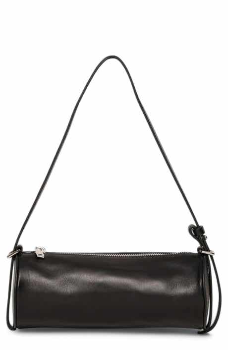 Quinn Barrel Leather Shoulder Bag