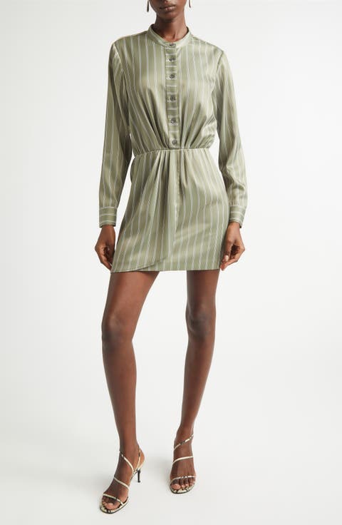 Theodora Stripe Long Sleeve Dress