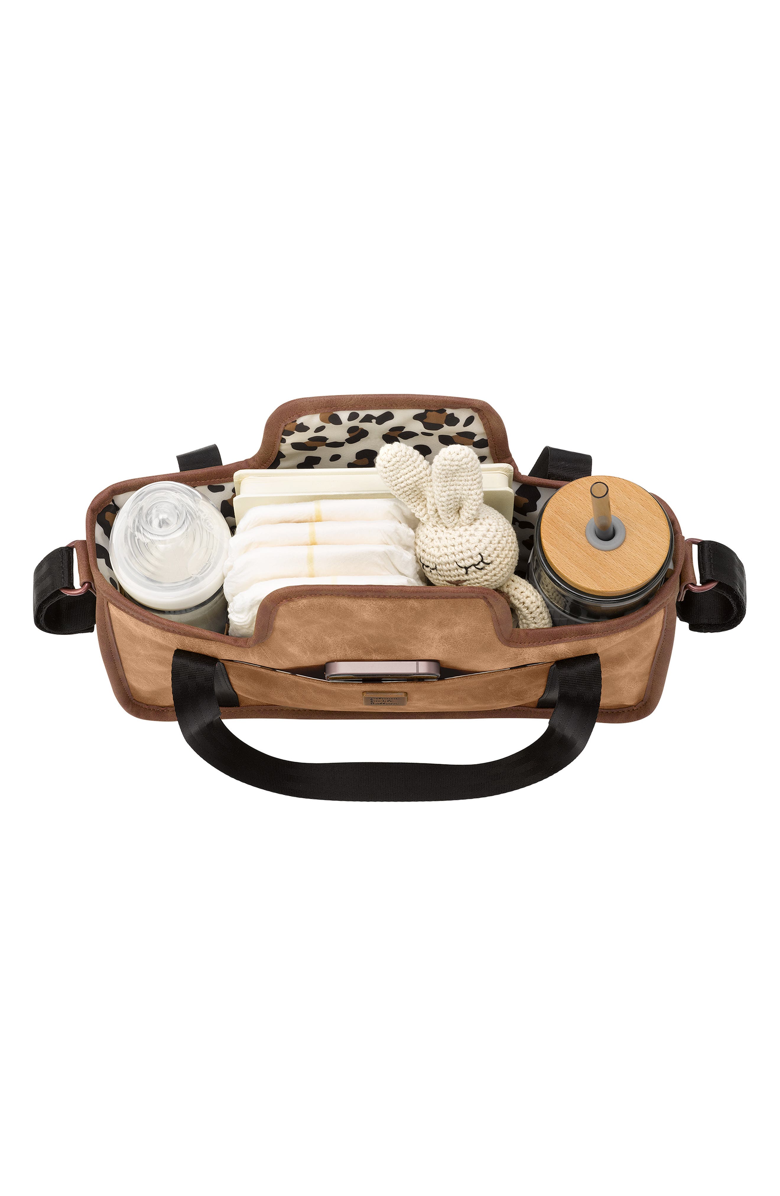 Petunia Pickle Bottom Wander Stroller Caddy, Alternate, color, Brown