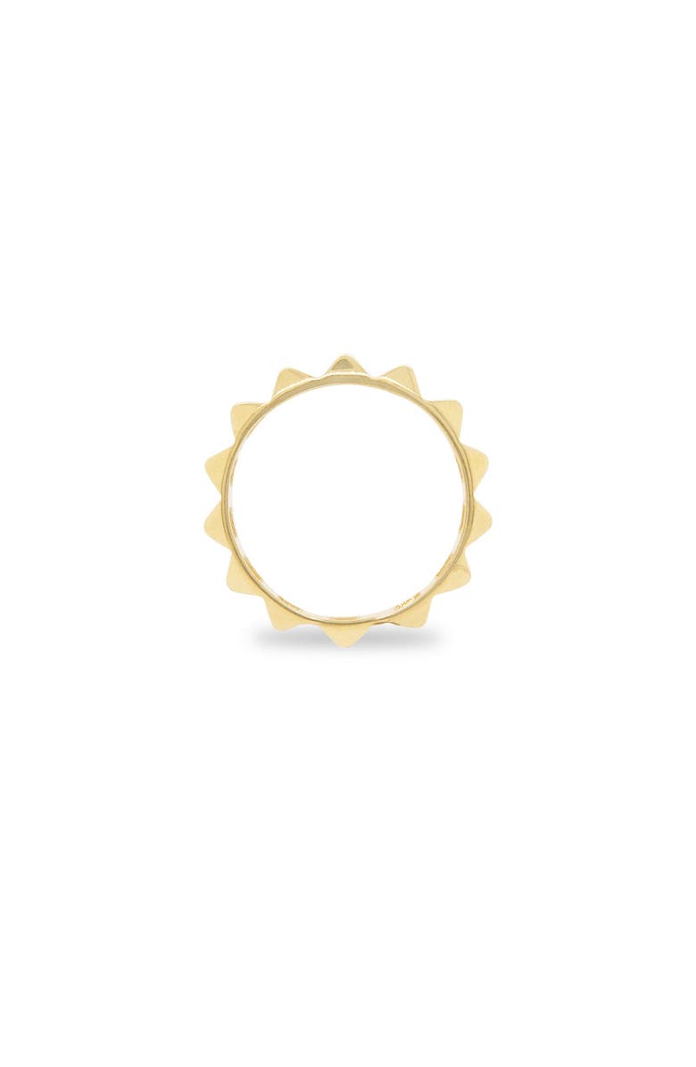The Lovery Fine Jewelry Gold Rockstud Ring, Alternate, color, Yellow Gold