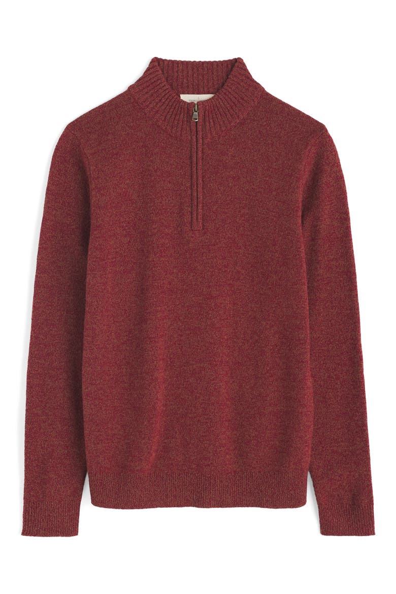 Reefpoint Lambswool Blend Half-Zip Sweater, Alternate, color, CONKER