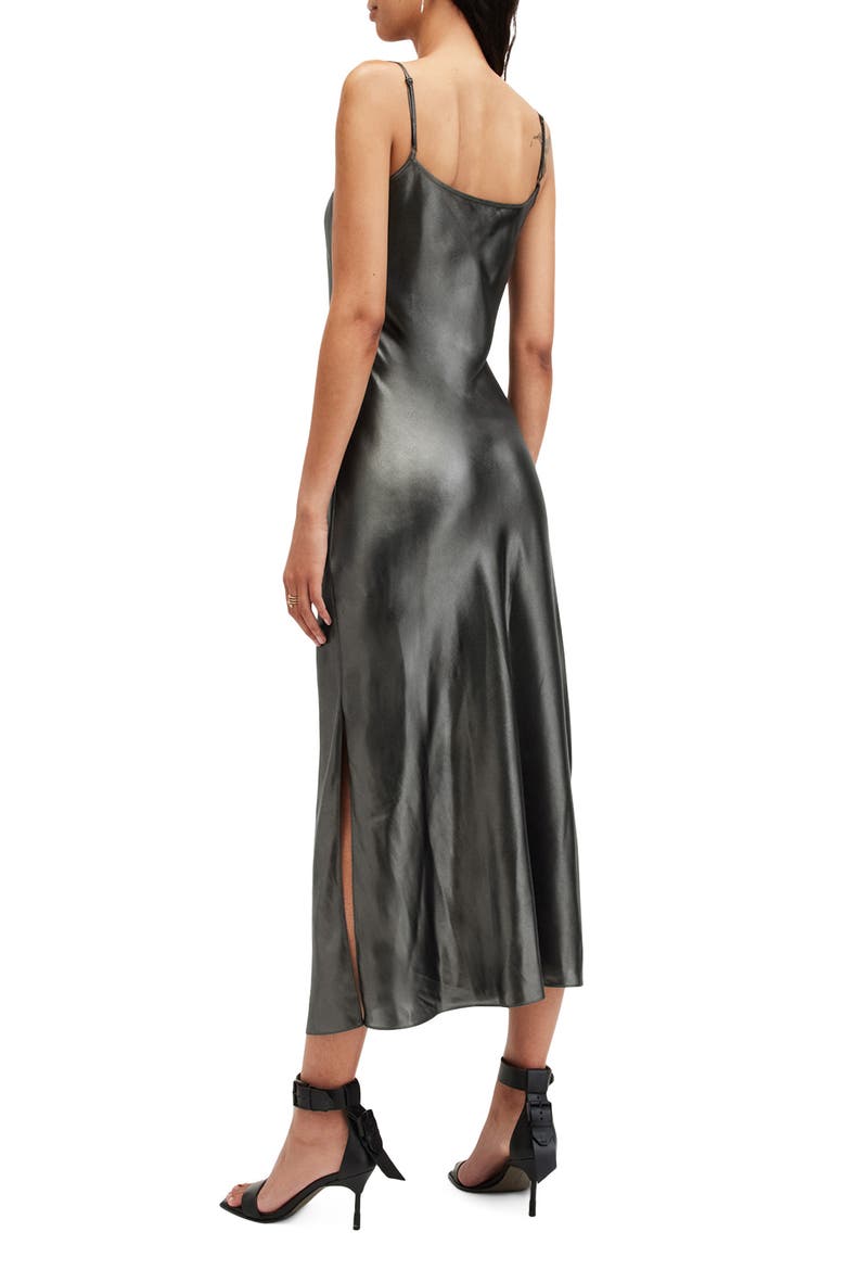 Hadley Metallic Satin Slipdress, Alternate, color, METALLIC GREY