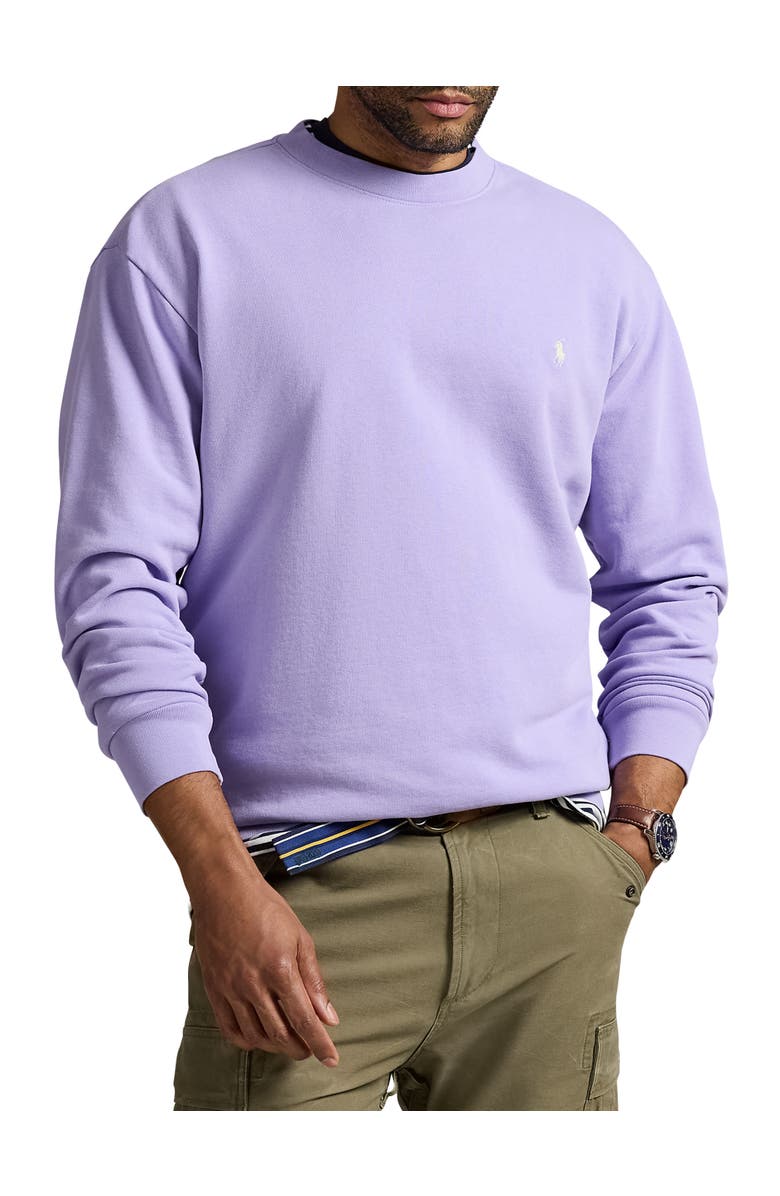 Polo Ralph Lauren Big & Tall Loopback Fleece Sweatshirt, Main, color, Sky Lavender