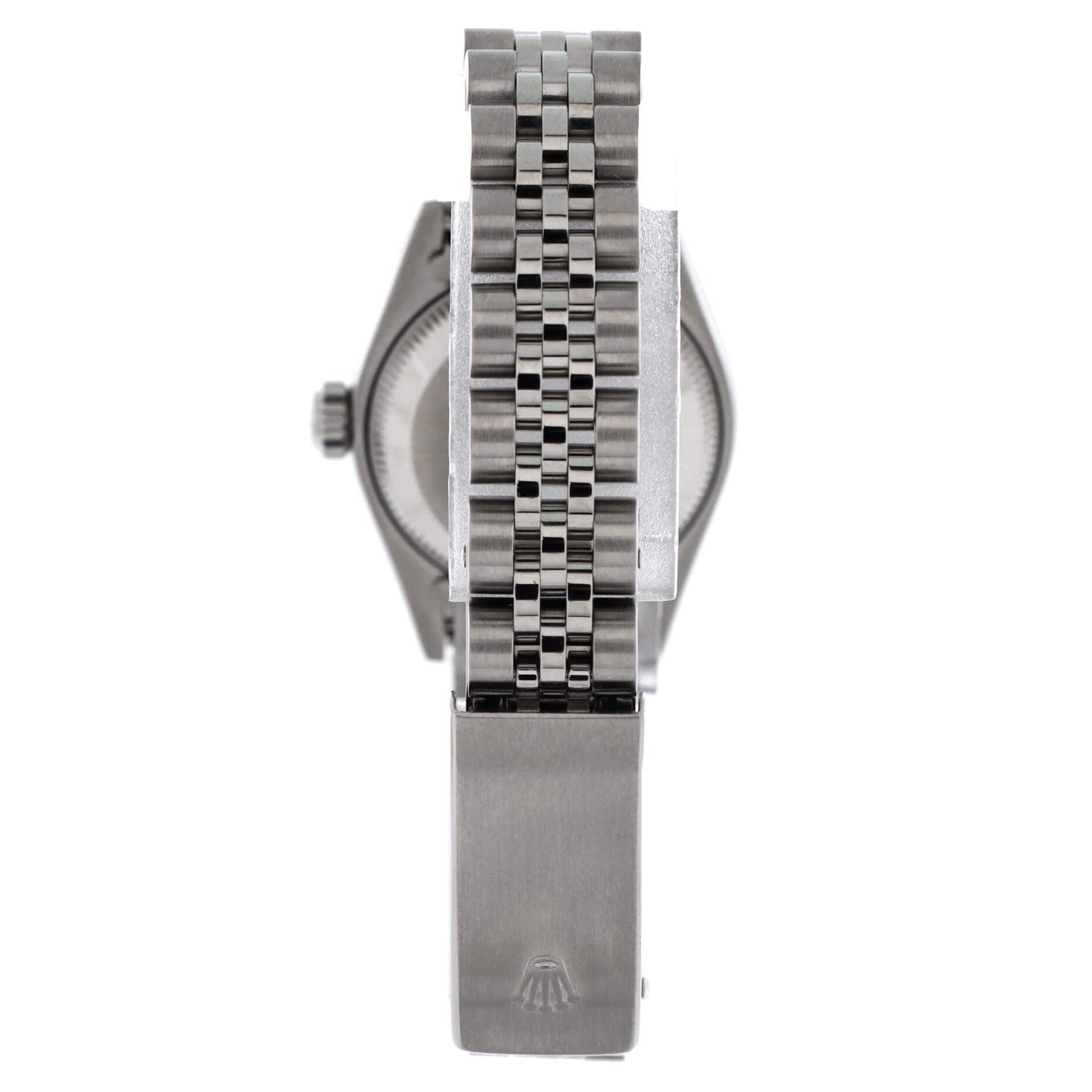 Oyster Perpetual Datejust Automatic Watch Stainless Steel and White Gold with Diamond Markers 26, Alternate, color, Metallic Silver