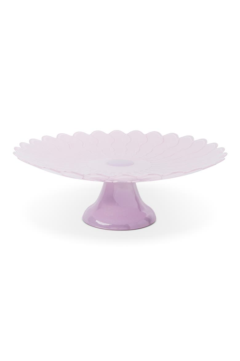 Scalloped Daisy Cake Stand, Main, color, LAVENDER