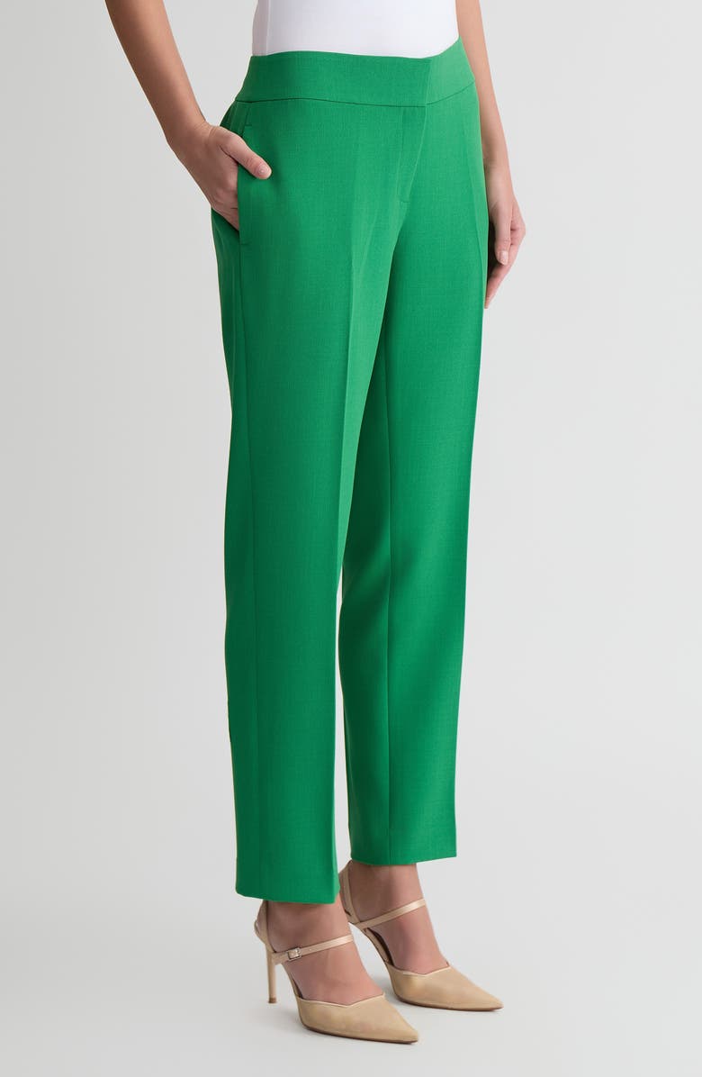 KASPER Ava Straight Leg Pants, Alternate, color, Lush Green