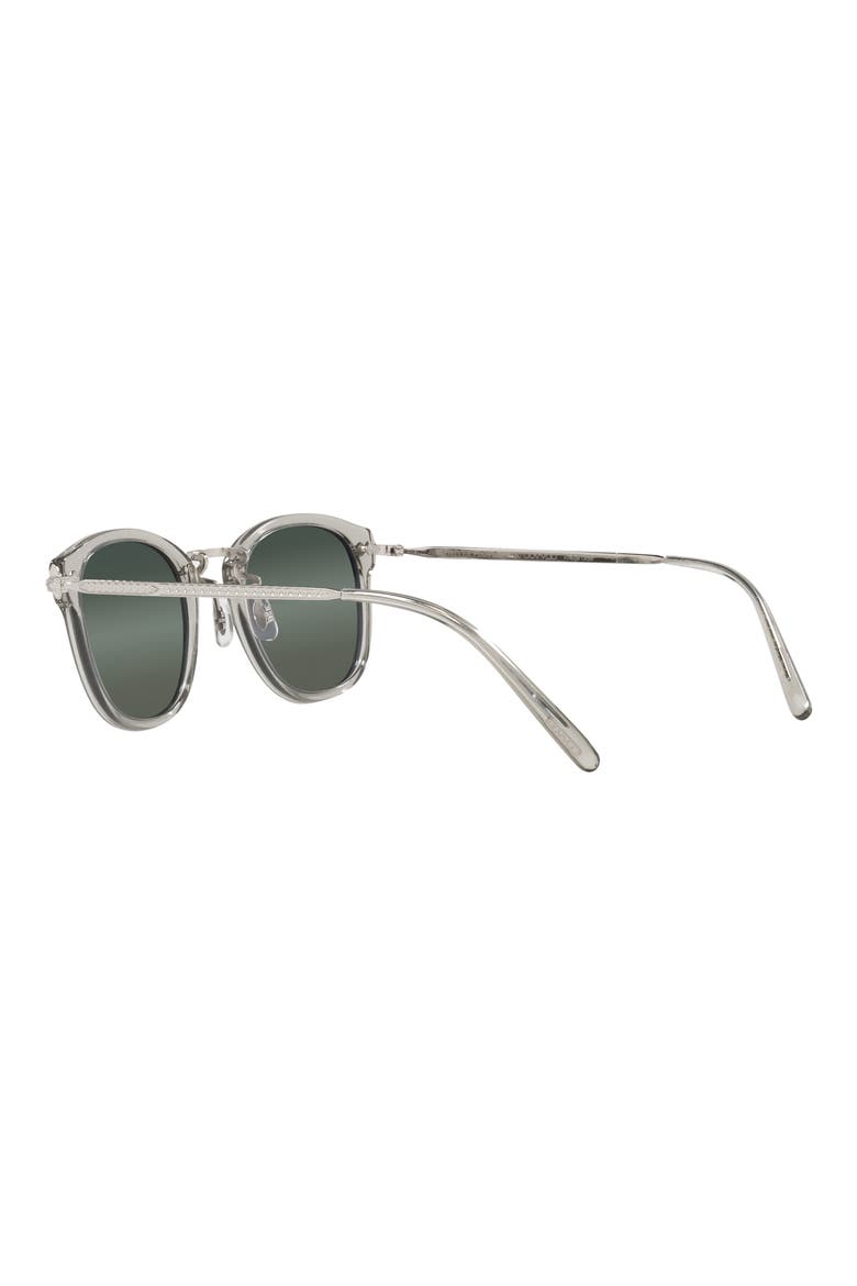 49mm Small Round Sunglasses, Alternate, color, BLACK DIAMOND / STEAL GRADIENT