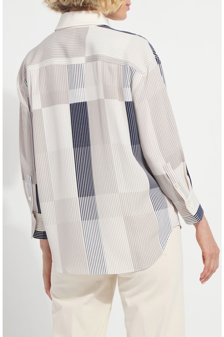 Jessica Stripe Button-up Shirt, Alternate, color, OSLO STRIPE COLLAGE