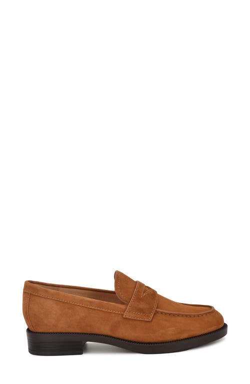 Nine West Berg Penny Loafer In Brown