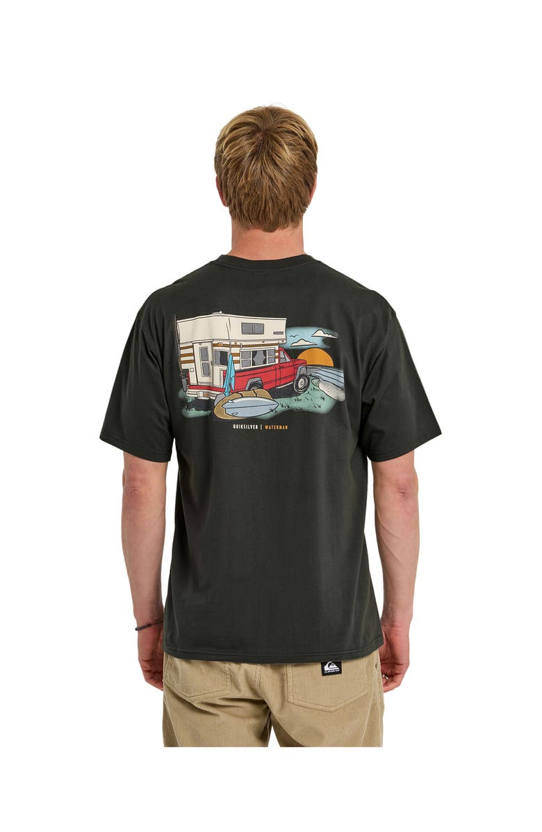 Quiksilver Off The Grid QMT0 Short Sleeve Shirt, Alternate, color, Phantom