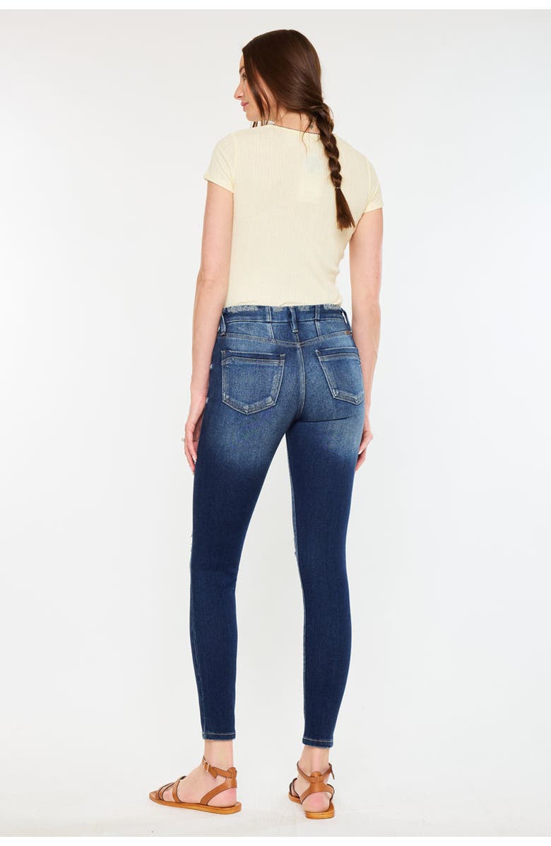 KanCan Novah High Rise Super Skinny Jeans, Alternate, color, Dark Wash