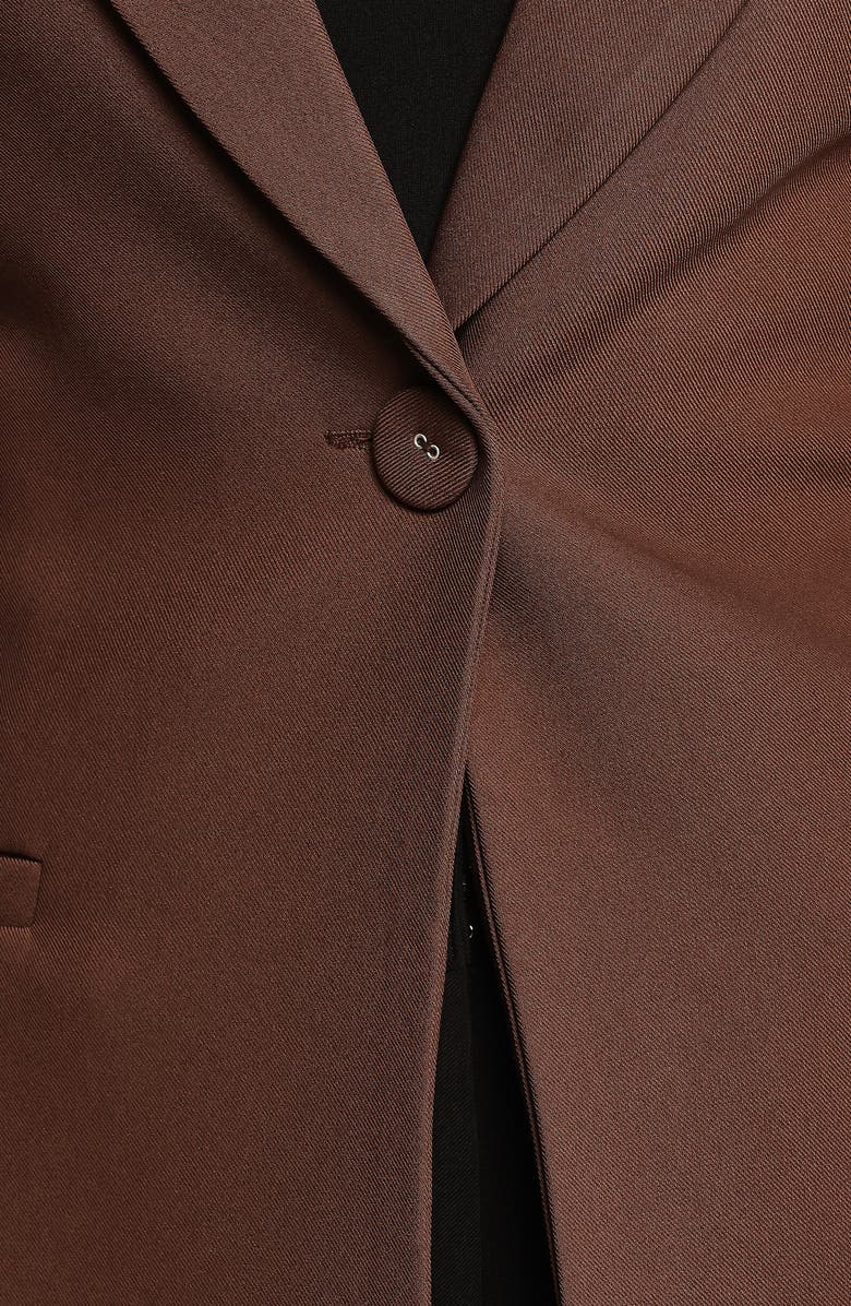 Petal & Pup Eliana Tie Waist Blazer, Alternate, color, Espresso