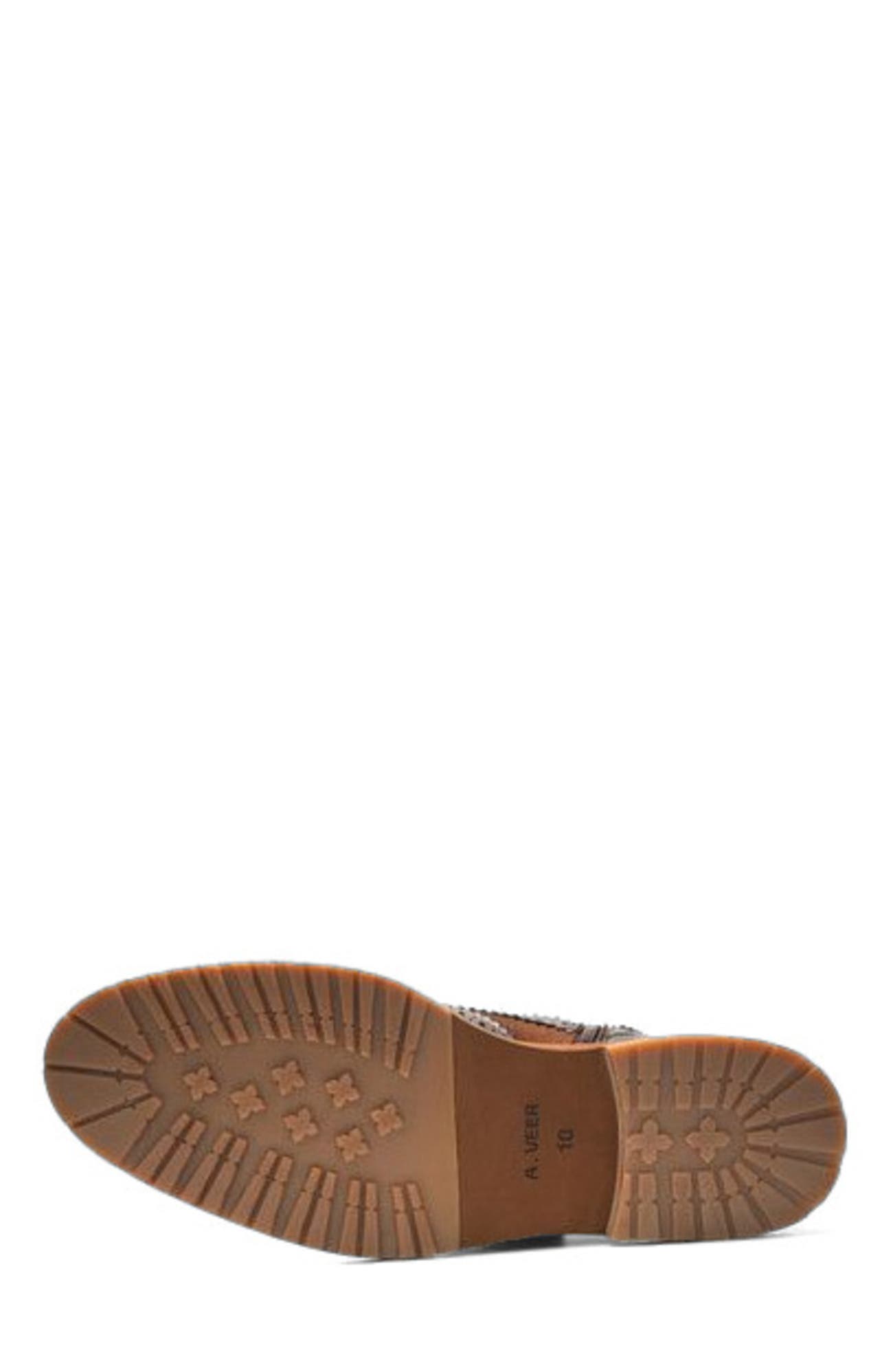 A. Veer Langston Wingtip Boot, Alternate, color, Brown Leather & Suede