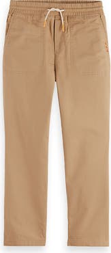 Scotch & Soda Kids' Relaxed Cotton Worker Pants