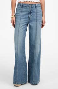 Madewell Wide-Sweep Denim Trousers (Roberts)on Wash