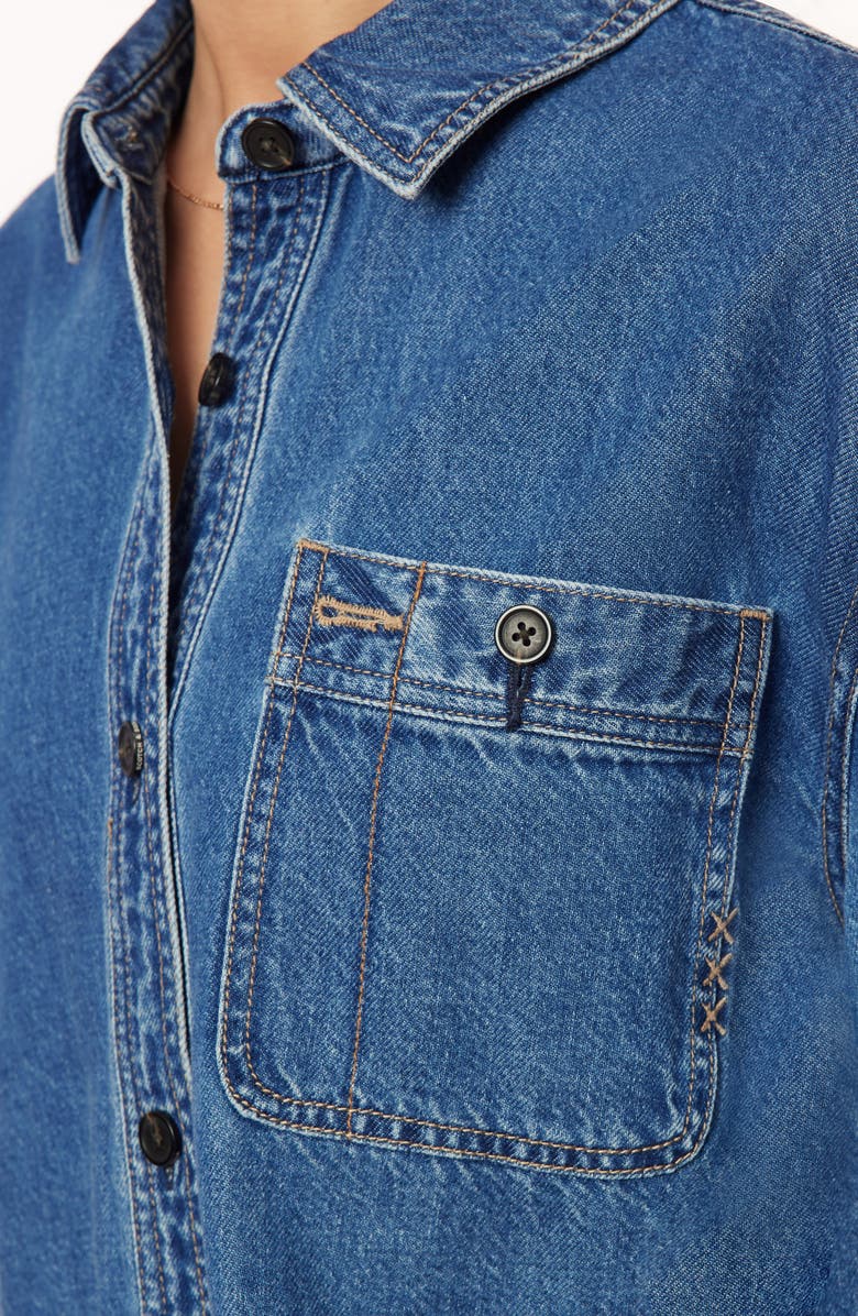 Scotch & Soda The Crop Denim Shirt, Alternate, color, Two Bridges