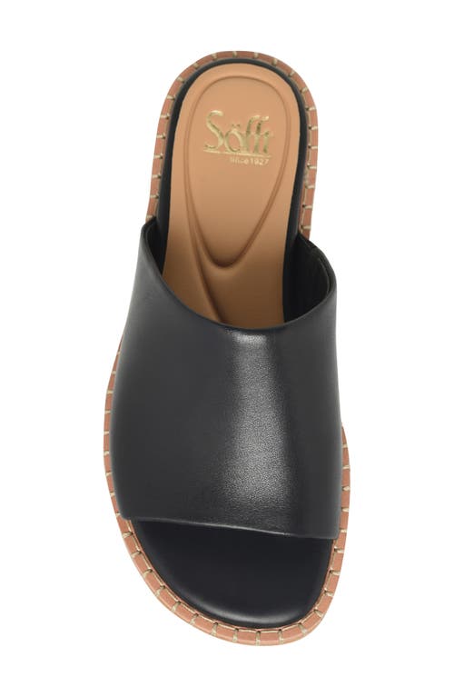 Söfft Noble Ii Slide Sandal In Black