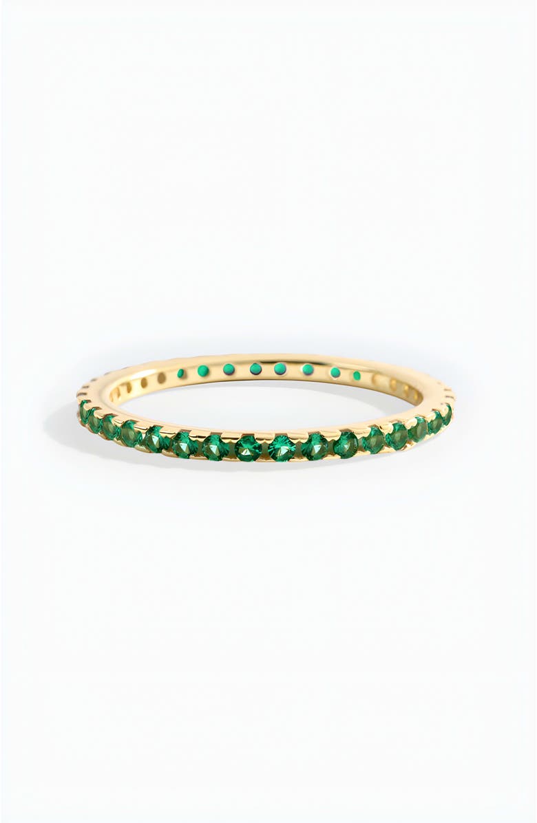 Mint & Lily May Birthstone Eternity Stacking Ring, Alternate, color, 18K Gold Over Sterling Silver