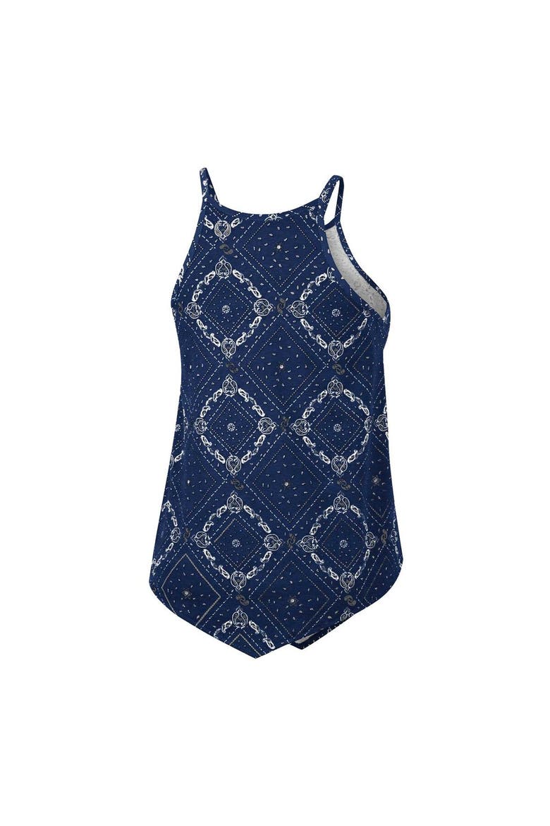 Women's Colosseum x Wrangler Navy Michigan Wolverines Bandana Tank Top, Alternate, color, Navy