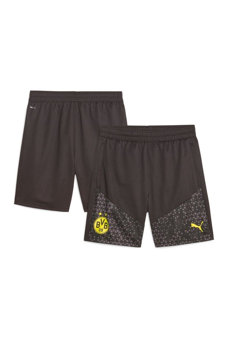 PUMA Men's Puma  Black Borussia Dortmund 2023/24 Training Shorts, Alternate, color, 