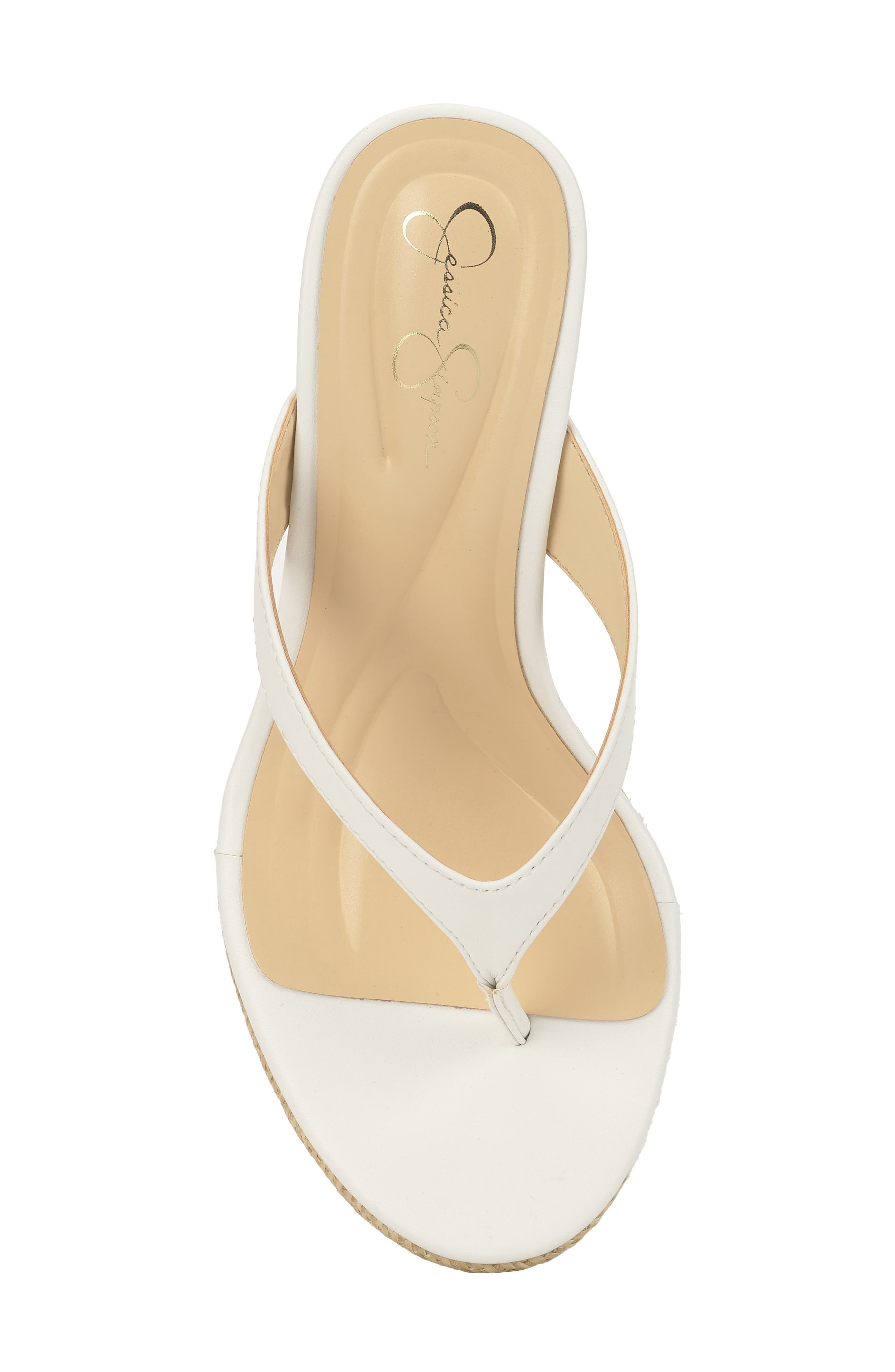 Jyseta Platform Wedge Flip Flop, Alternate, color, WHITE 03