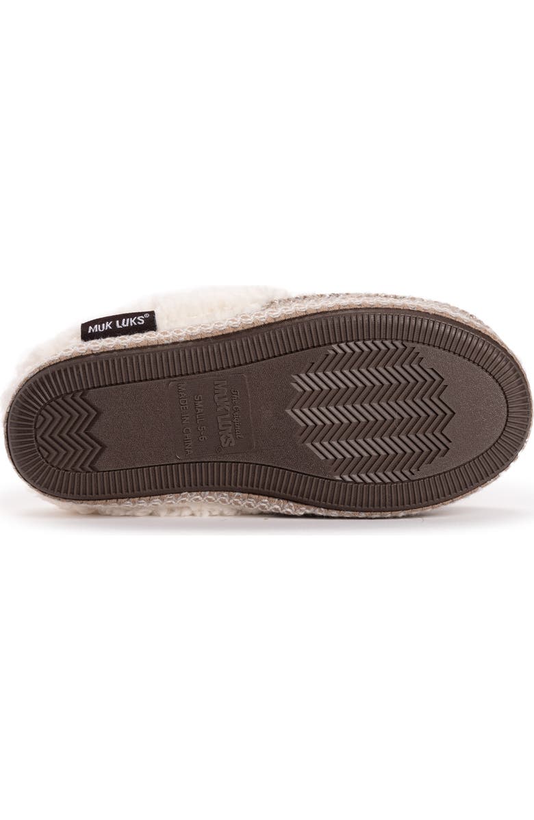 MUK LUKS Moselle Faux Shearling Clog Slipper, Alternate, color,