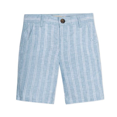 Hope & Henry Boys' Linen Short, Kids In Mallorca Stripe