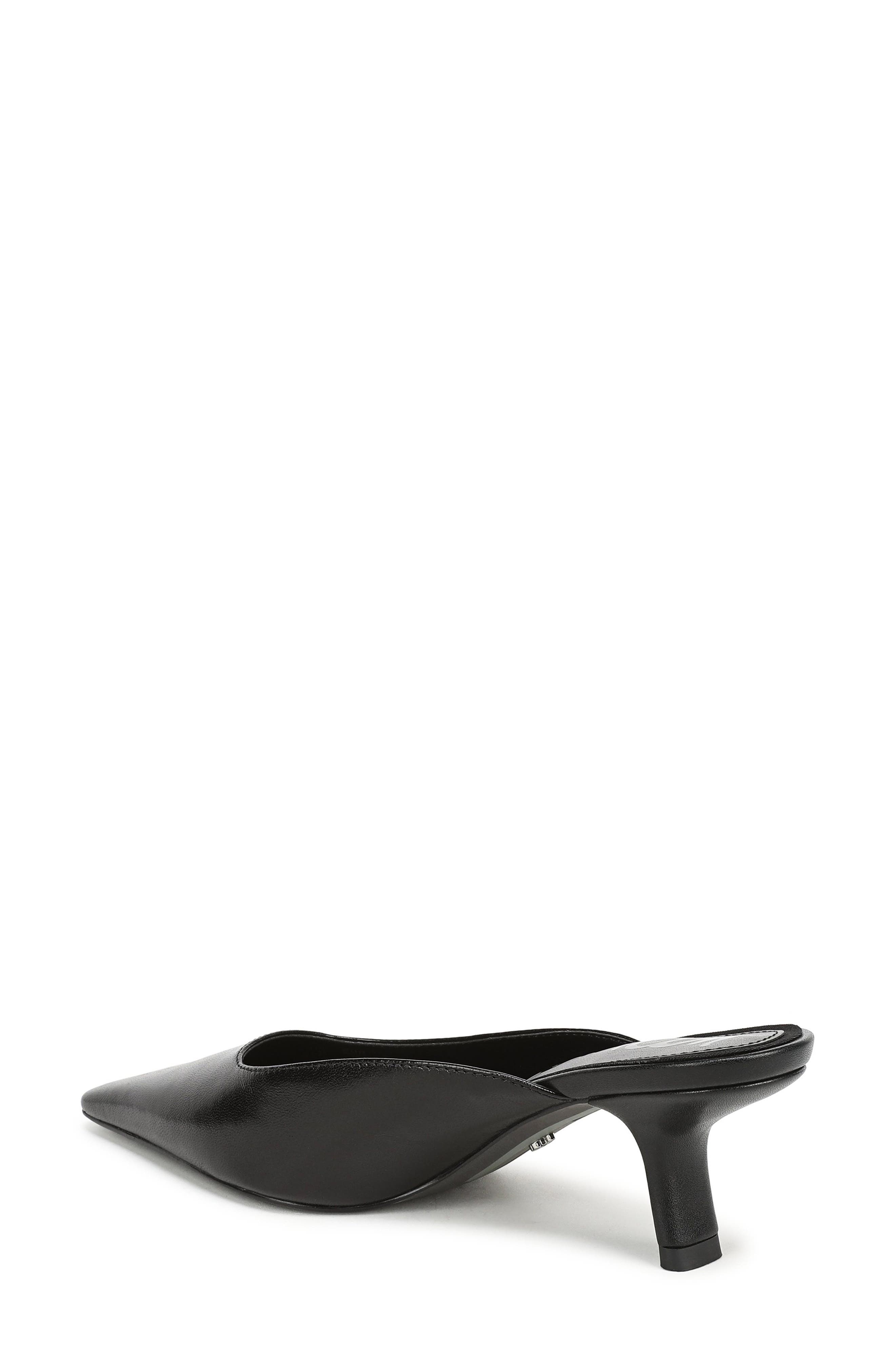 Brandy Pointed Toe Mule, Alternate, color, BLACK