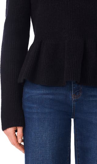 Rib Peplum Sweater