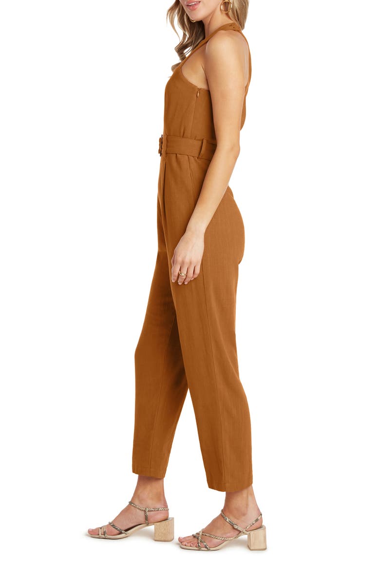 Johnson Belted Jumpsuit, Alternate, color, TERRACOTTA