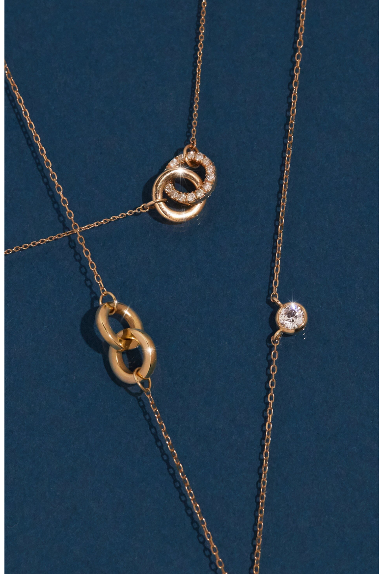 Diamond Connection Necklace, Alternate, color, 14k Yellow Gold