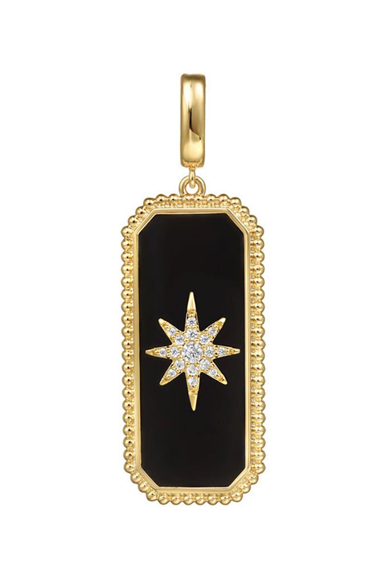 Diamond & Onyx Bujukan Medallion Pendant, Main, color, GOLD