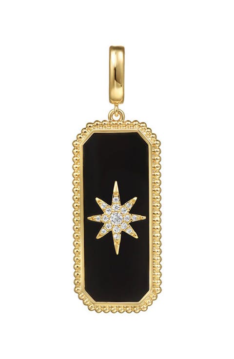 Diamond & Onyx Bujukan Medallion Pendant