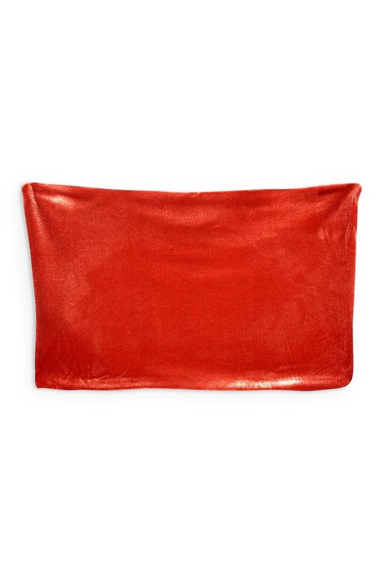 Velvet Bandeau Top, Alternate, color, RUST