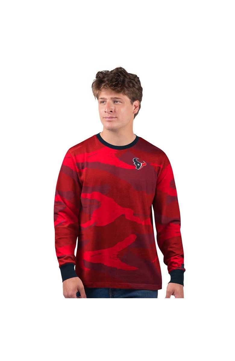 STARTER Men's Starter Red Houston Texans Thursday Night Gridiron Long Sleeve T-Shirt, Alternate, color, Red