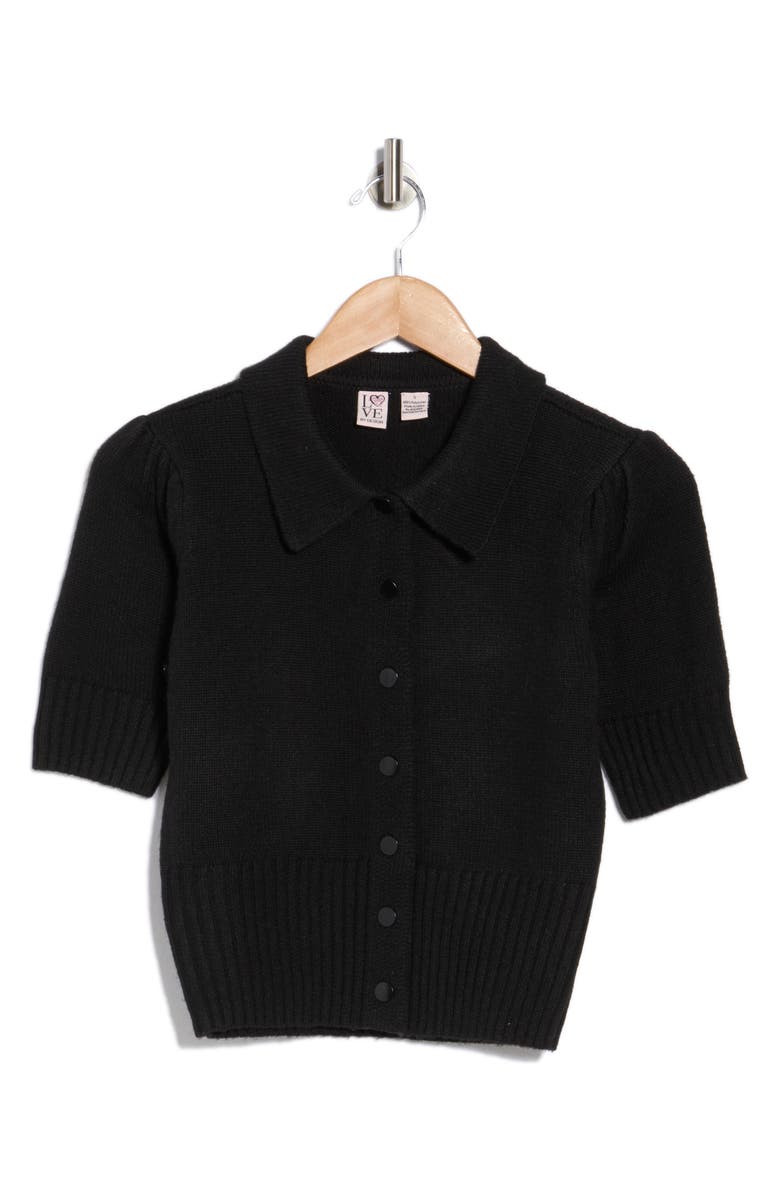 Love By Design Halle Cardigan, Alternate, color, Black