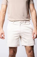 LEISURE LAB Stretch Cotton Chino Shorts