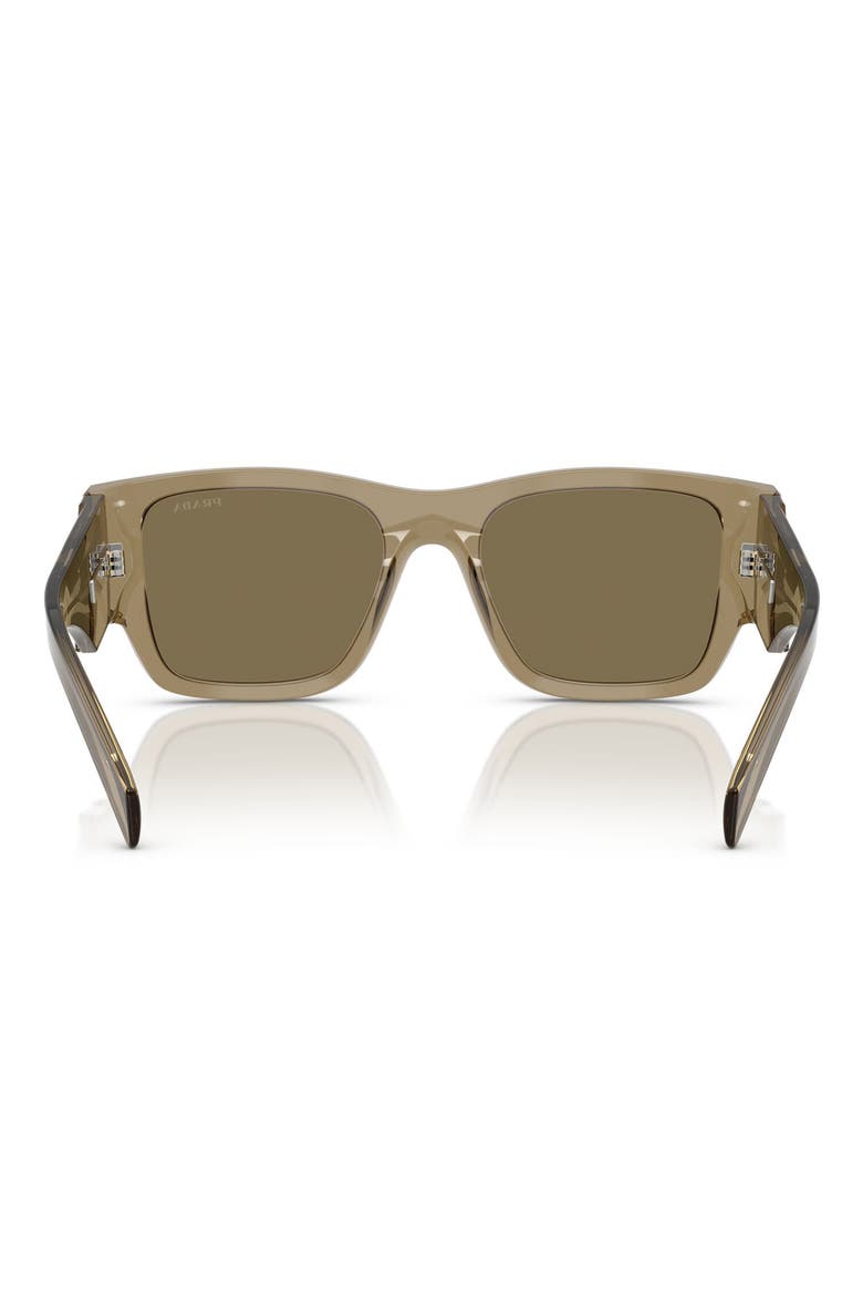 55mm Square Sunglasses, Alternate, color, BARK / LIGHT BROWN