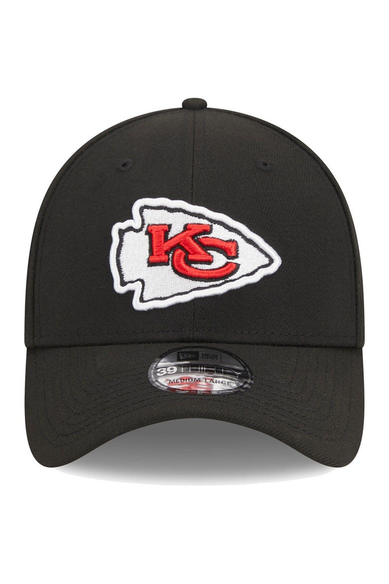 Men's New Era Black Kansas City Chiefs  Main 39THIRTY Flex Hat, Alternate, color, Black
