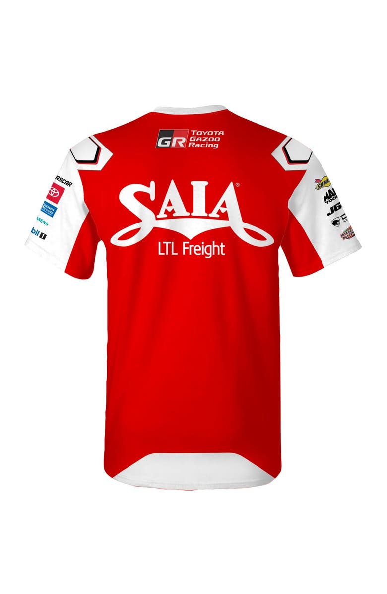 JOE GIBBS RACING TEAM COLLECTION Men's Joe Gibbs Racing Team Collection Red Ty Gibbs Saia Sublimated Uniform T-Shirt, Alternate, color, 